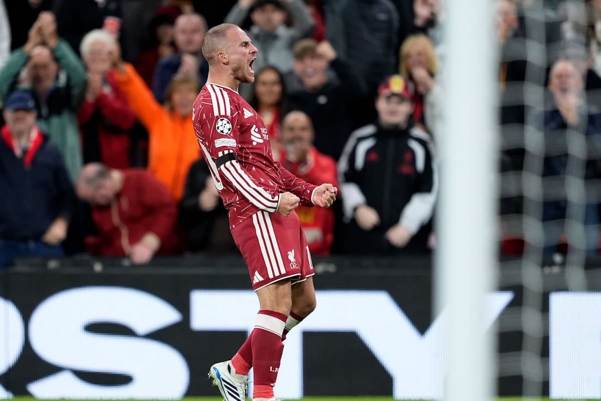Mac Allister respondió con la zurda y le dio aire a Liverpool en el debut de Champions