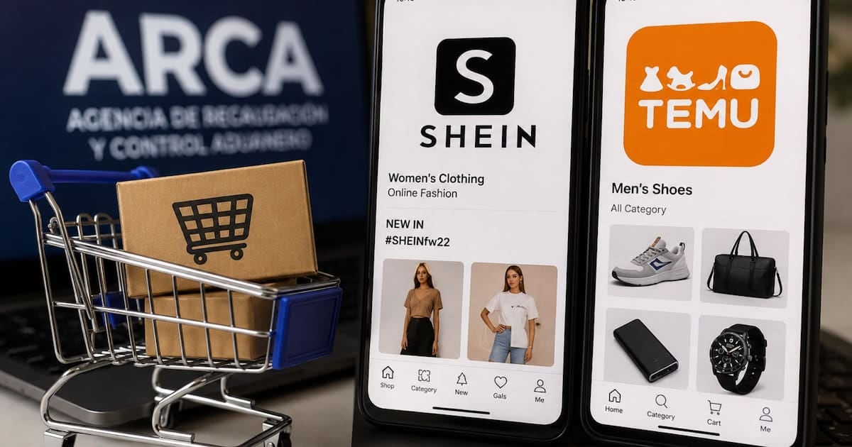 Compras en Shein y Temu: cinco envíos por año y por persona, con franquicia de 400 dólares por paquete