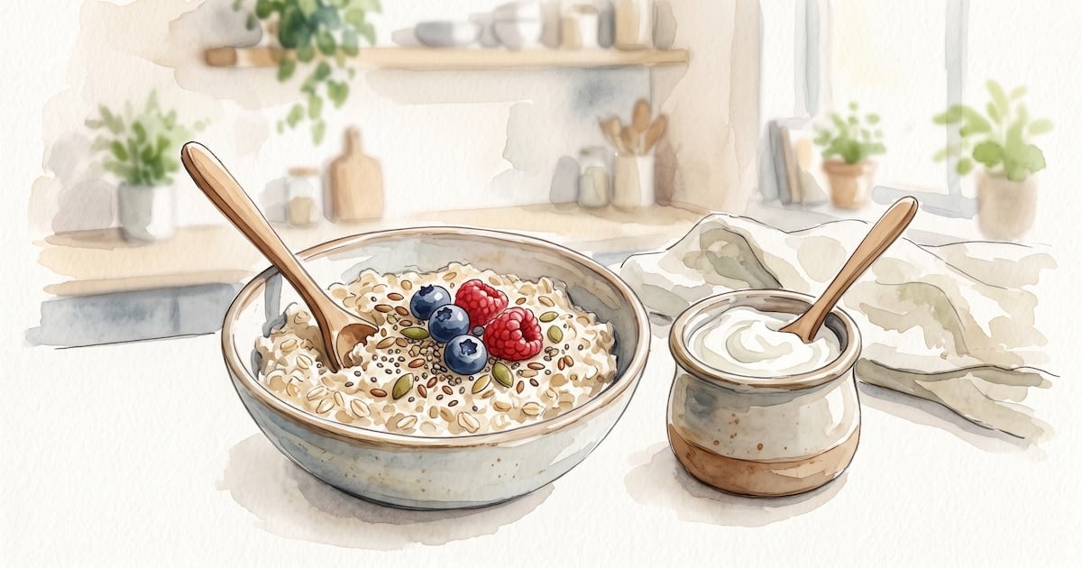 Avena y yogur griego: una dupla cotidiana para aliviar el tránsito intestinal sin milagros