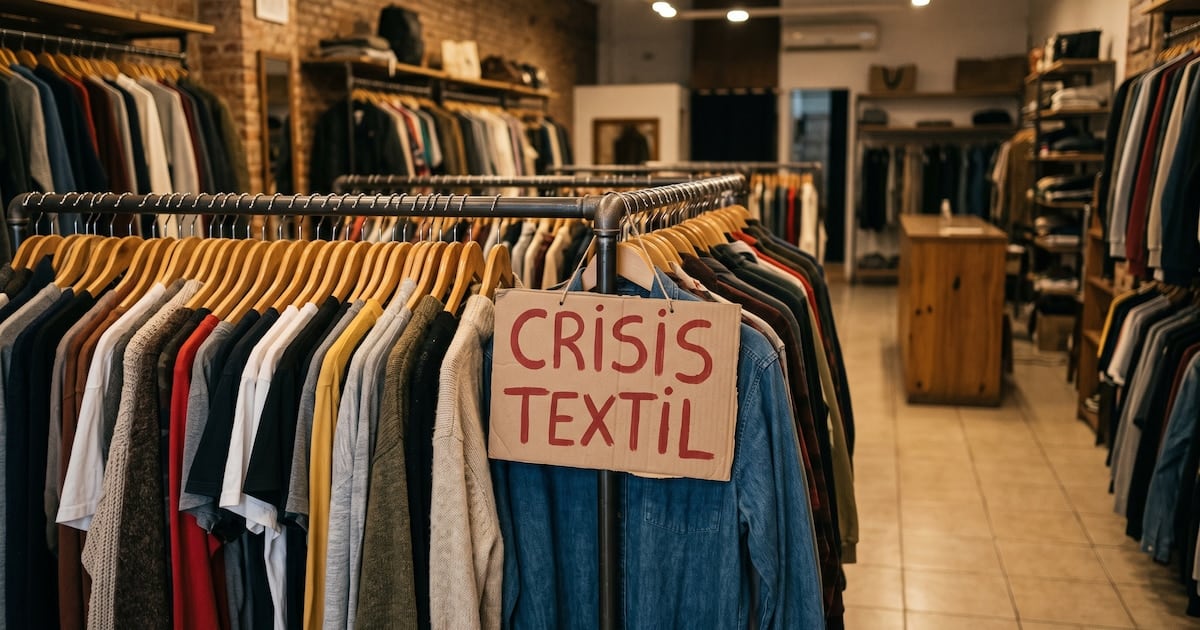 El sector textil argentino atraviesa su peor ciclo en más de dos décadas con una contracción del 22,6% y 28.322 empleos perdidos