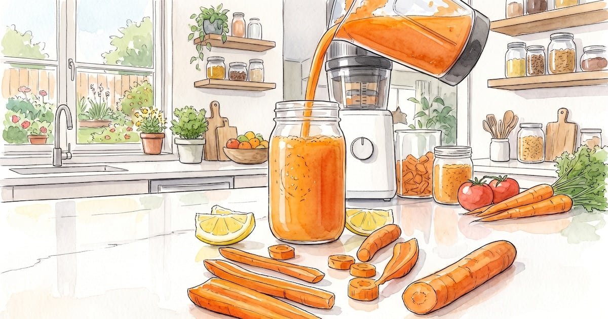 Entre vaso y mordisco: lo que el jugo de zanahoria le hace al cuerpo que la zanahoria entera no