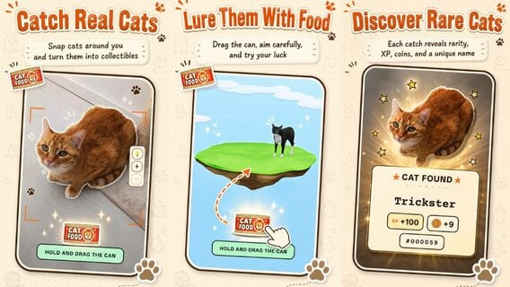 CatchCat convierte las veredas del barrio en una colección de cartas