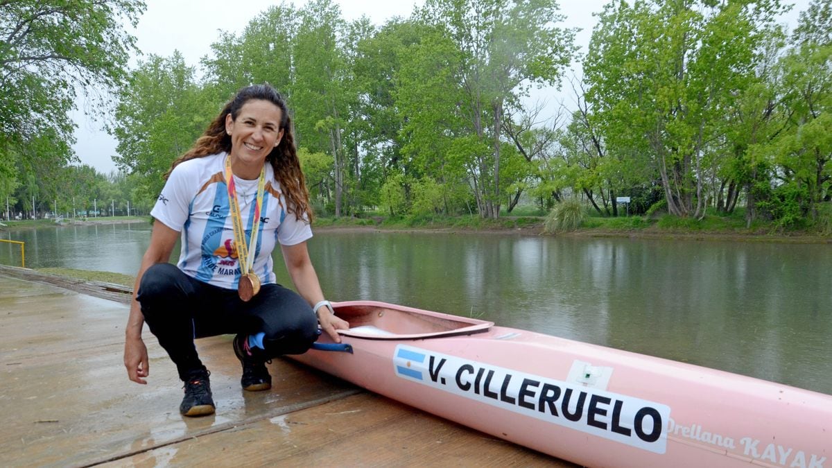 Valeria Cilleruelo cruzó la meta en casa y ambitions el oro del kayak neuquino